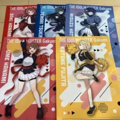 セブンイレブン　学園アイドルマスター　クリアファイル5枚セット