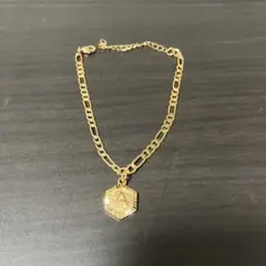 アンクレット　ブレスレット　ゴールド　イニシャル　A チェーン