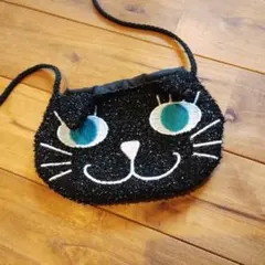 黒猫デザイン ポシェット