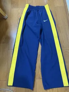 Nike スナップボタン付きパンツ ネイビー/イエロー　ビンテージ品