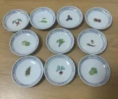 有田焼 野菜絵柄 小皿 10枚セット 豆皿 醤油皿 薬味皿 和食器のサムネイル
