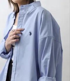 U.S. POLO ASSN ブルーシャツ ※着画あり