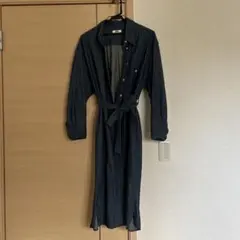 UNIQLO ダークブルー シャツワンピース
