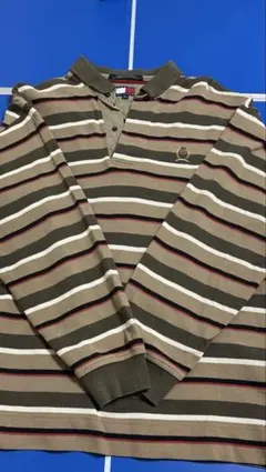 TOMMY HILFIGER ポロシャツ長袖　メンズ XL