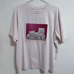 ユニクロ キャットフォトグラフUT ピンク