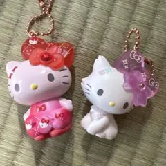 ⭐︎ハローキティ ⭐︎キーホルダー・根付けいろいろ　１１点セット サンリオ ハローキティ 根付け キーホルダー 3点セット - メルカリ