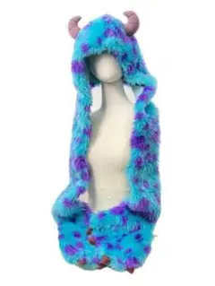 モンスター風フード付きキャップ