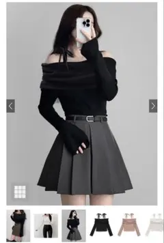 オフショルダー ブラック トップス Mサイズ