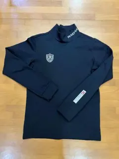 美品　PEARLY GATES ハイネック長袖シャツ ネイビー