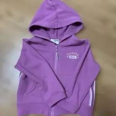 ☆OSH KOSH☆綿100%フード付き紫パーカー95センチ