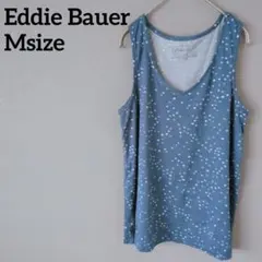 Eddie Bauer エディーバウアー 【M】 水色星 Vネックタンクトップ