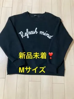 新品未着❣️裏起毛トレーナー　Mサイズ ブラック