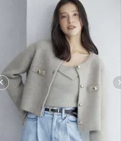 ラグナムーン　ラクーンニットジャケット