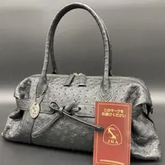 【未使用品】ZAO JRA 認定　オーストリッチ　ベルトライン　肩掛け　バッグ