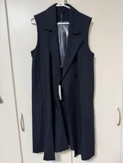 GU ネイビー ロングジレ Lサイズ ベルト付き