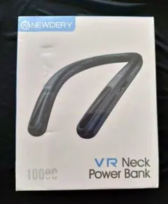 VR対応 首掛け型 モバイルバッテリーパック 10000mAh 色ホワイト