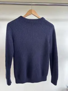 SECOURS ネイビー 畦編み　セーター サイズ3