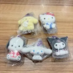 m*迎様 新品 サンリオ キャラクターズ ふわわフロッキーマスコット　コンプリー