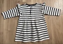 PETIT BATEAU プチバトー ミラレ半袖ワンピース A0F0R01230 - メルカリ