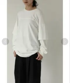 TODAYFUL コットンレイヤードロングシャツ 美品