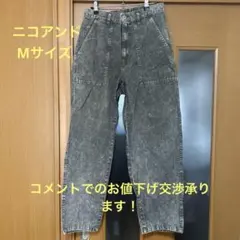 【大幅値下げ！】noko and… ケミカルウォッシュ デニム ベイカーパンツのサムネイル