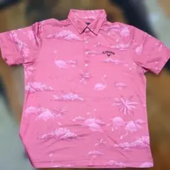 キャロウェイ　Callaway　ゴルフ　ポロシャツ　3L　ピンク　リゾート