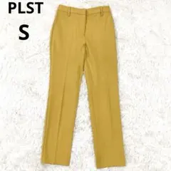 プラステ　PLSA　クロップド　パンツ　テーパード　黄色【S】センタープレス