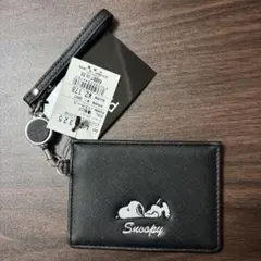 新品未使用スヌーピーパスケース ストラップ付き