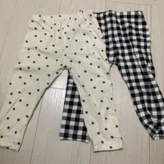 【美品】ベビーレギンス_10分丈_80cm_2枚セット