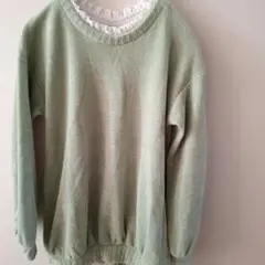 ミントグリーン ニットセーター 長袖