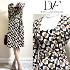 DIANE von FURSTENBERG シルク ラップワンピース サイズ2 - メルカリ