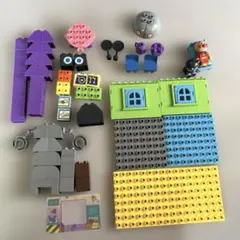 アンパンマン　ブロックラボ　おおきなバイキンじょうとだだんだんブロックバケツ