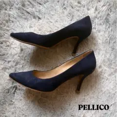 PELLICO ペリーコ スエード パンプス ネイビー36.5サイズのサムネイル