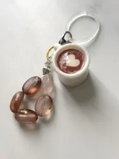 カフェラテモチーフ チャーム アンブレラマーカー