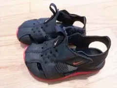 Nike キッズ サンダル ブラック/レッド