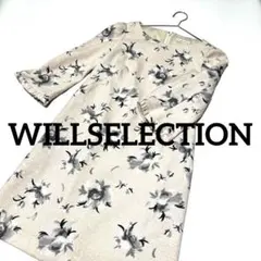 WILLSELECTION ウィルセレクション 花柄 七分袖　ワンピース
