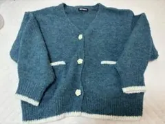 MARY QUANT（マリークワント）のデイジーボタンラメブークレ カーディガンのサムネイル