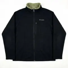 【人気】コロンビア 襟ボア フリースジャケット M 黒 アウトドア【E44】