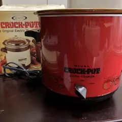 レトロなCrock-Pot スロークッカー オレンジ レトロ クロックポット スロークッカー1.8L オレンジ - USA＆レトロ