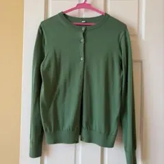 UNIQLO グリーン 長袖カーディガン L