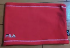 FILA フリース ネックウォーマー レッド(男女兼用)