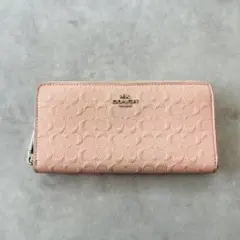 COACH Embossed Signature Long Wallet