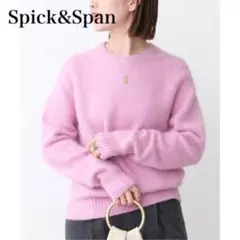 Spick&Span FURKNITクループルオーバー　ピンク　長袖ニット