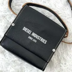 【美品】DIESEL ショルダーバッグ　ハンドバッグ　2way ブラック　レザー