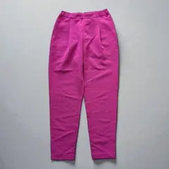 美品【Ranan】テーパードタックパンツ 美脚 カラーパンツ きれいめカジュアル