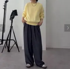 美品 CIAOPANIC TYPY エアリー コンフォート ニット黄 ワンサイズのサムネイル