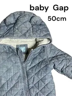 【値下】babyGap キルト　カバーオール　アウター　ベアフード50cm 美品