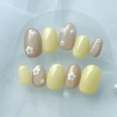 サイズオーダーネイルチップ　ショートオーバル　ベリーショート　ショートバレリーナ