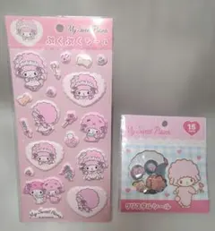 【正規品】サンリオ マイスウィートピアノ おはじきシール ぷくぷくシールセット