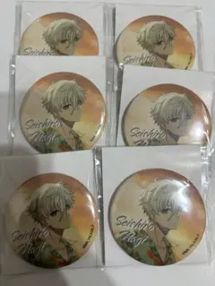 ブルロ ブルーロック コラボカフェ 缶バッチ 6点 凪誠士郎 等身 セット